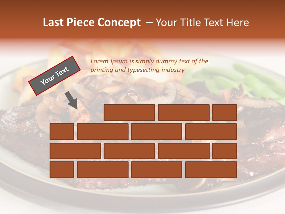 Vegetable Protein Steak PowerPoint Template