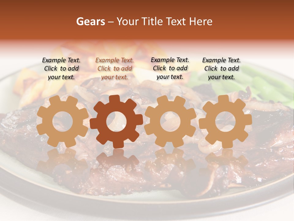 Vegetable Protein Steak PowerPoint Template