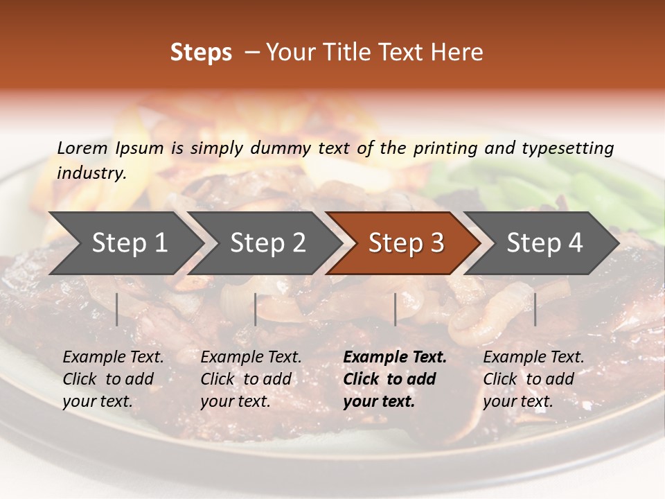 Vegetable Protein Steak PowerPoint Template