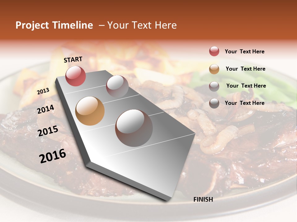 Vegetable Protein Steak PowerPoint Template