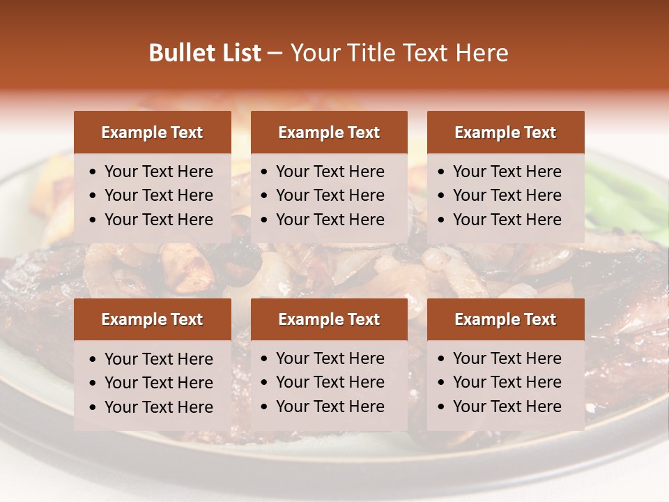 Vegetable Protein Steak PowerPoint Template