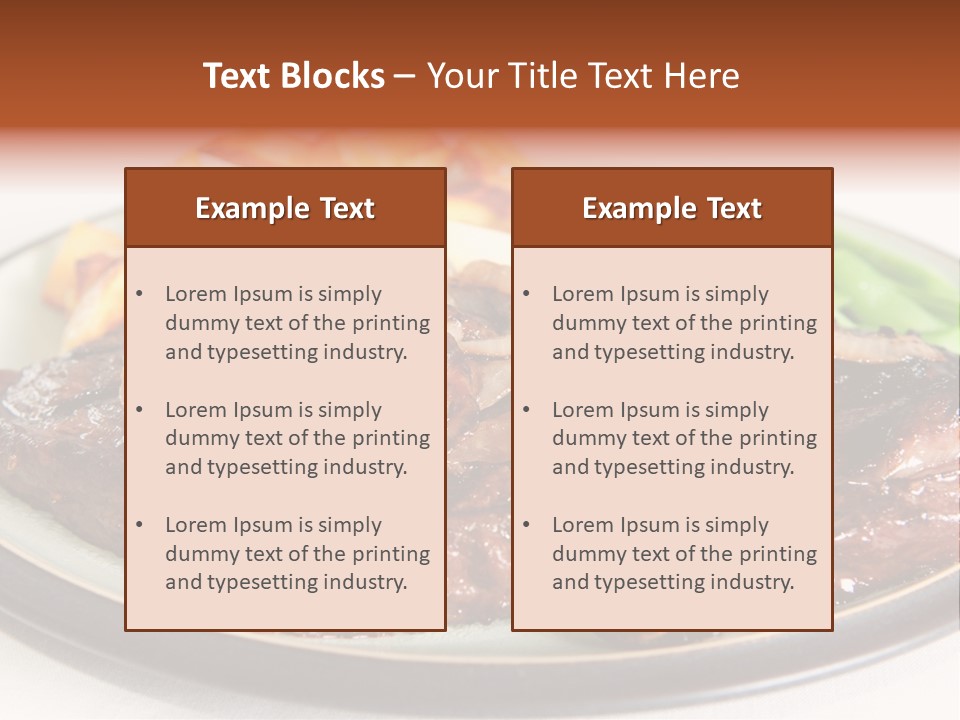 Vegetable Protein Steak PowerPoint Template