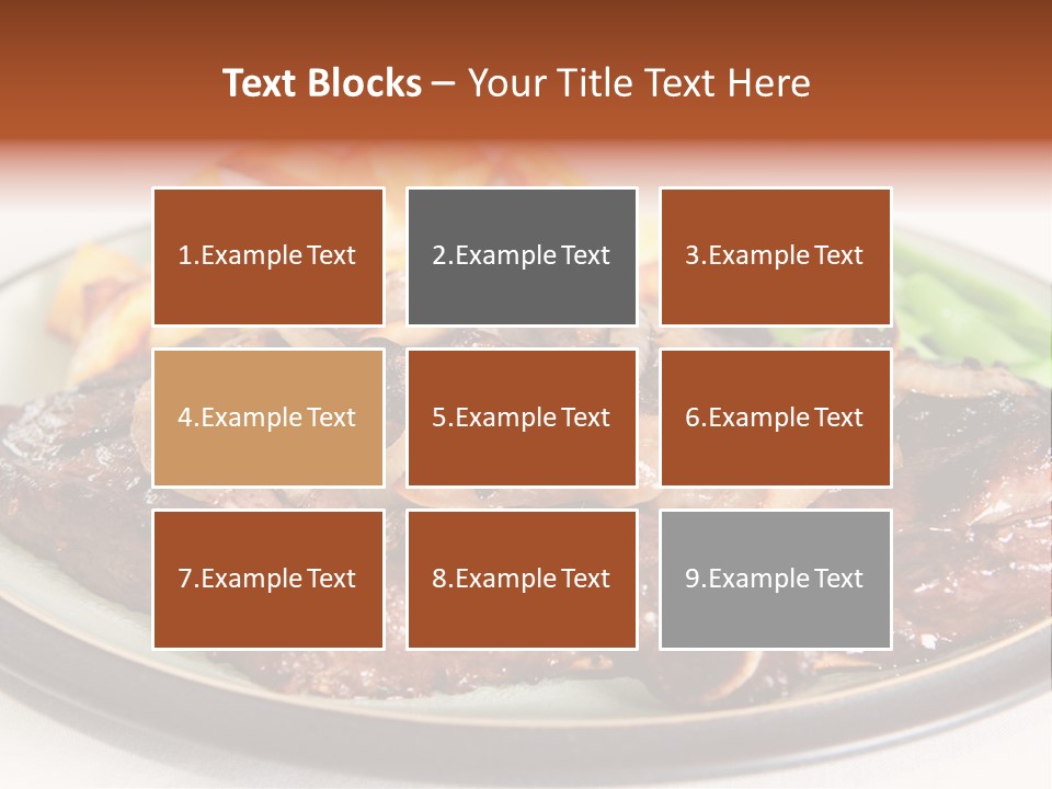 Vegetable Protein Steak PowerPoint Template