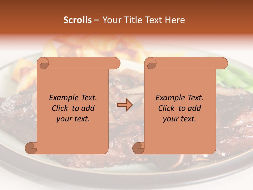 Vegetable Protein Steak PowerPoint Template