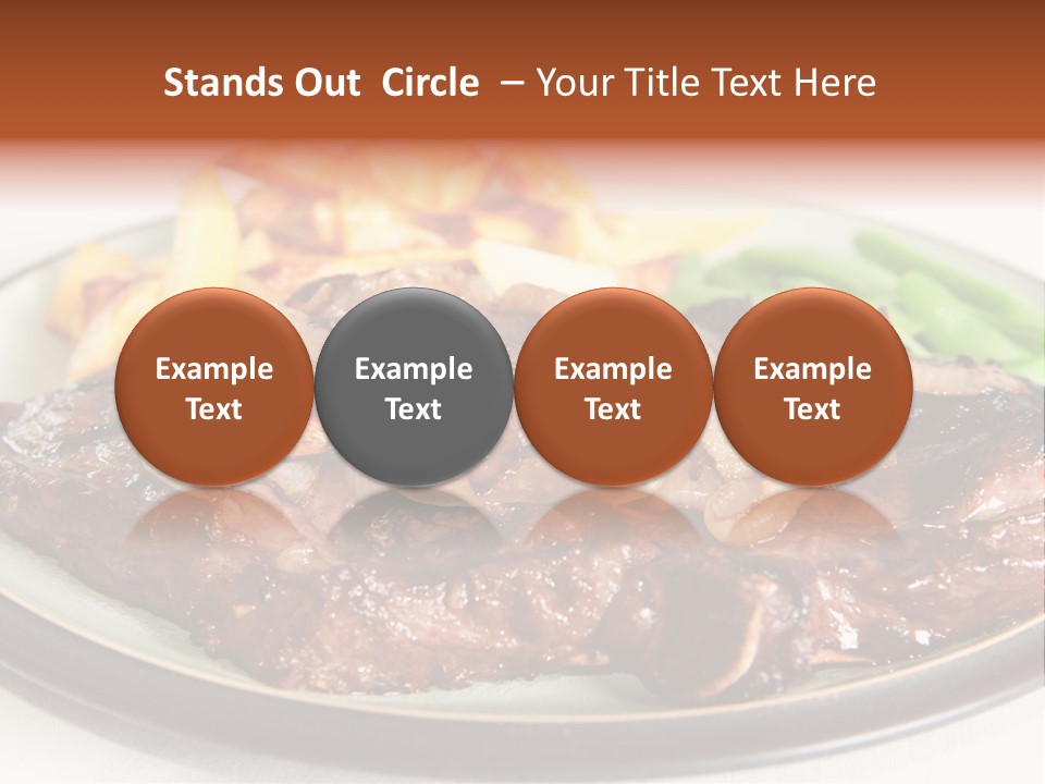 Vegetable Protein Steak PowerPoint Template