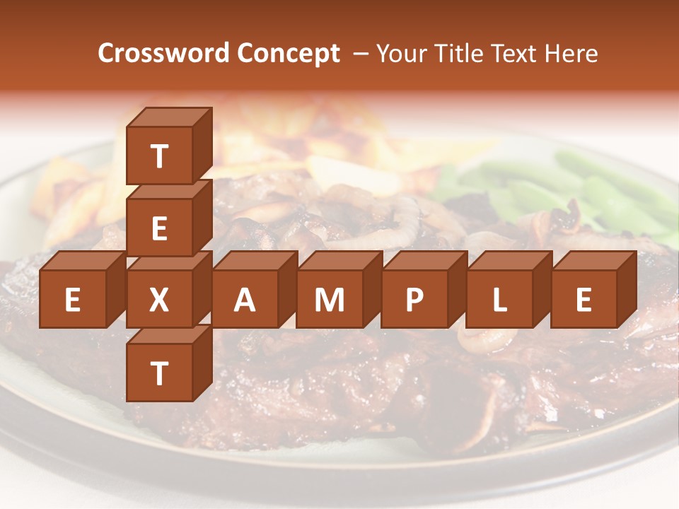 Vegetable Protein Steak PowerPoint Template