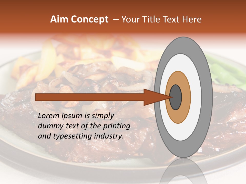 Vegetable Protein Steak PowerPoint Template