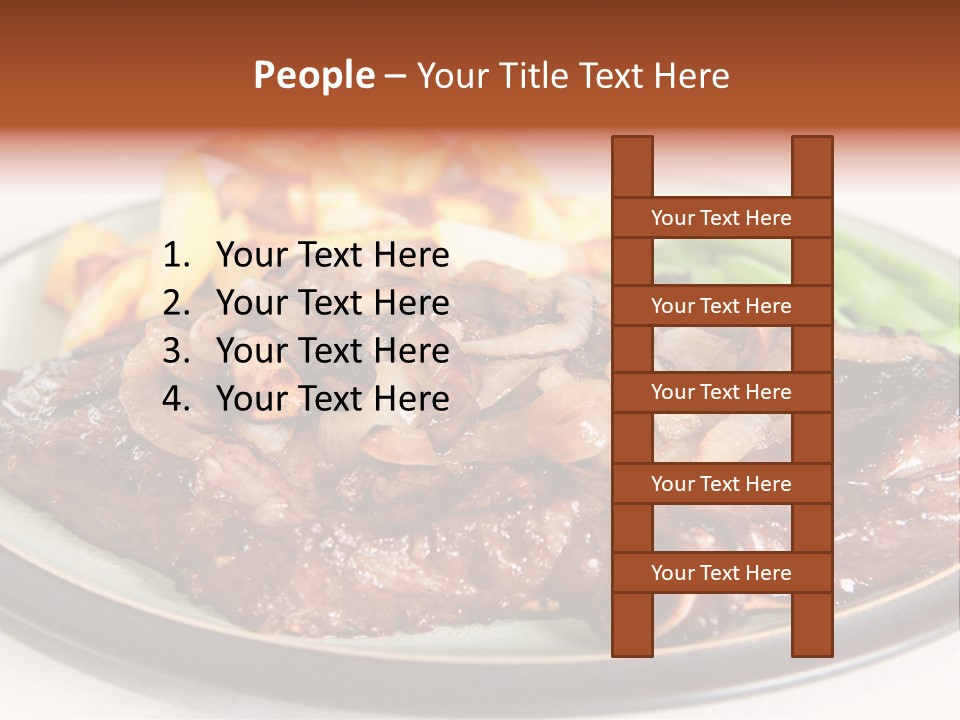 Vegetable Protein Steak PowerPoint Template