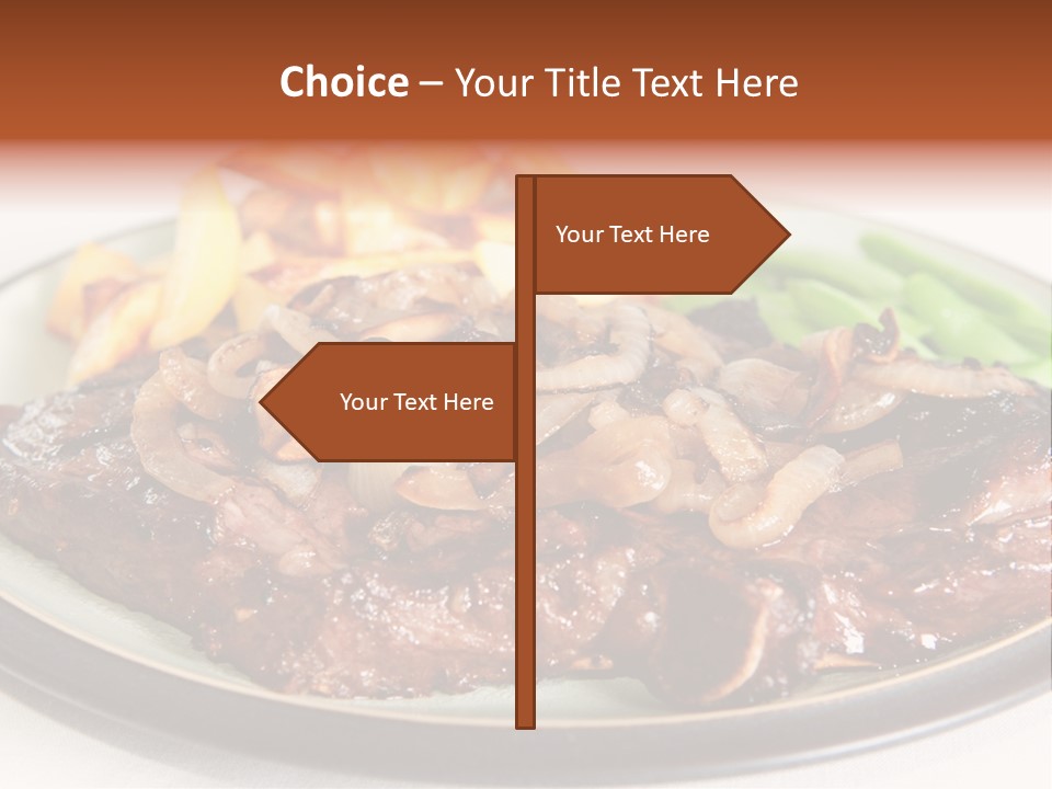 Vegetable Protein Steak PowerPoint Template