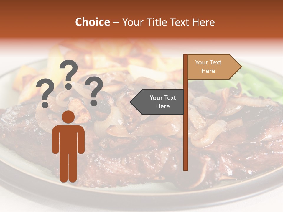 Vegetable Protein Steak PowerPoint Template