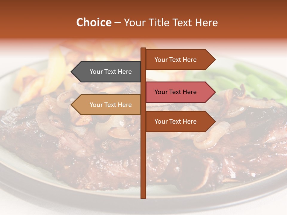 Vegetable Protein Steak PowerPoint Template