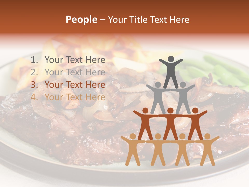 Vegetable Protein Steak PowerPoint Template