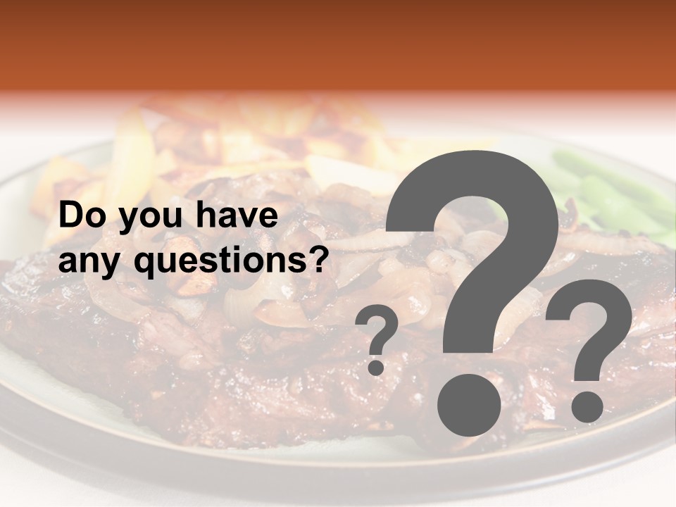 Vegetable Protein Steak PowerPoint Template