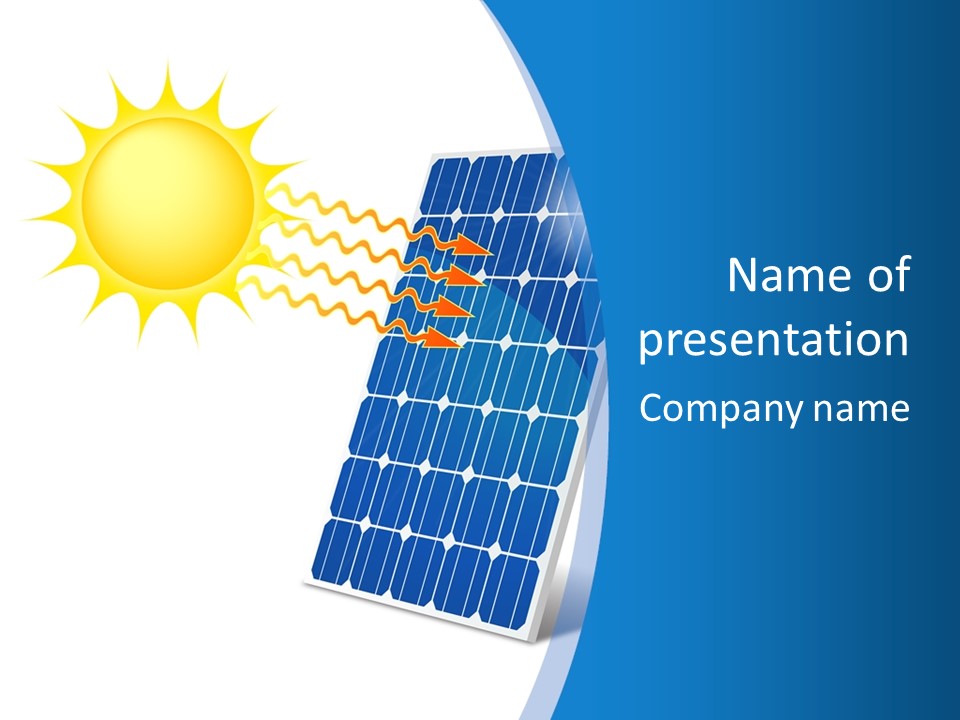 Development Electric Outlet PowerPoint Template