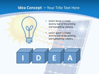 Development Electric Outlet PowerPoint Template