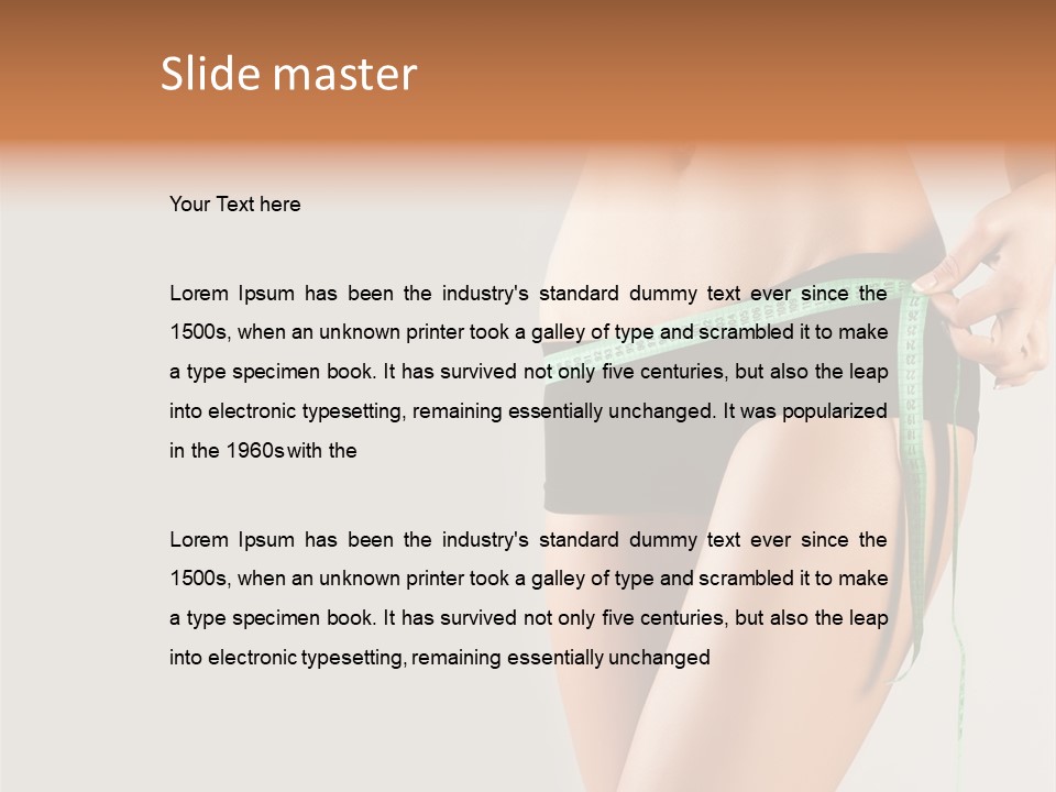 Losing Beautiful Belly PowerPoint Template