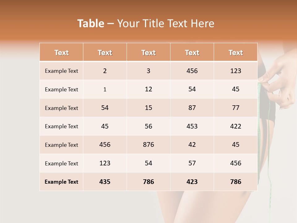 Losing Beautiful Belly PowerPoint Template