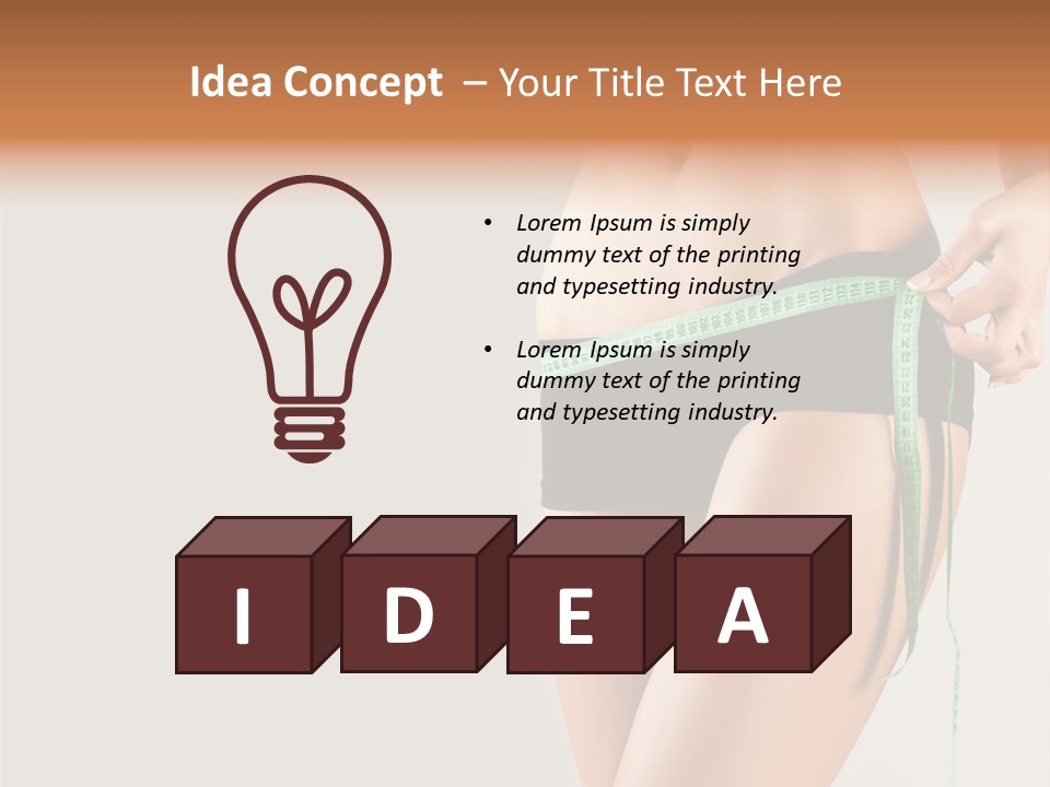 Losing Beautiful Belly PowerPoint Template