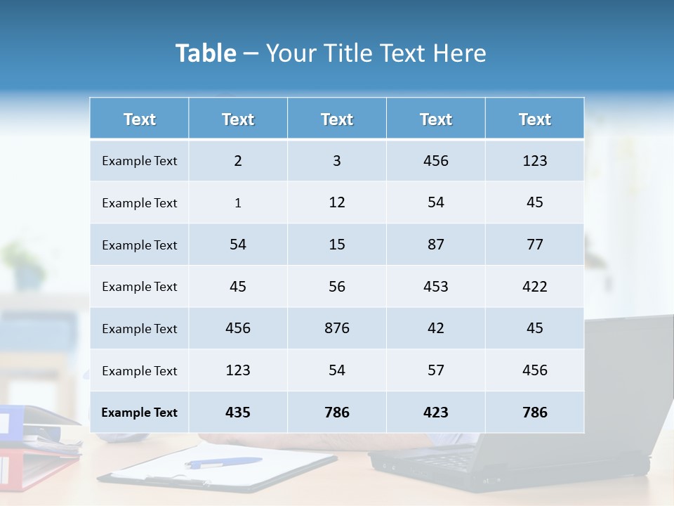 A Man Sitting At A Desk With A Laptop And Telephone PowerPoint Template