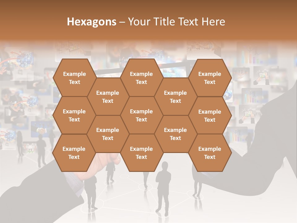 A Person Holding Up A Tablet With A Picture On It PowerPoint Template