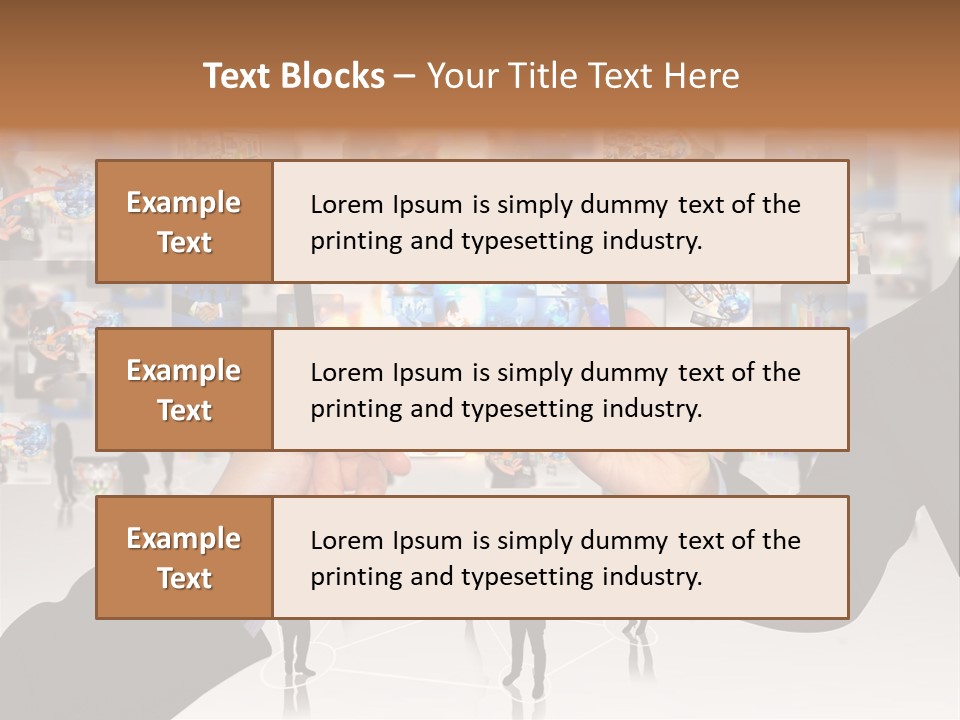 A Person Holding Up A Tablet With A Picture On It PowerPoint Template