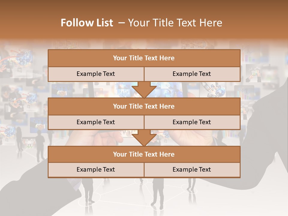 A Person Holding Up A Tablet With A Picture On It PowerPoint Template