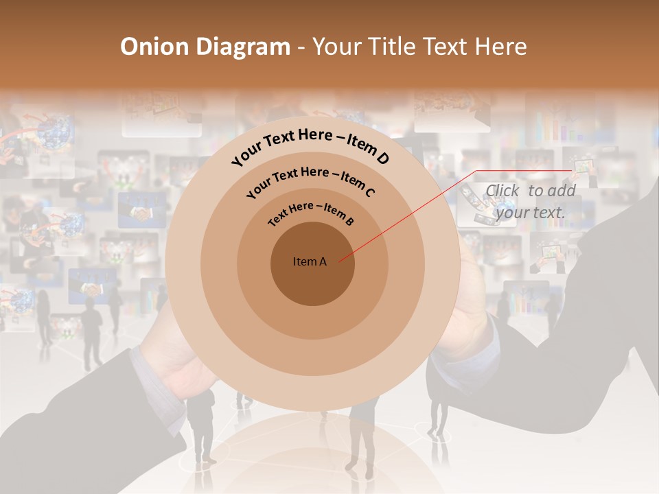 A Person Holding Up A Tablet With A Picture On It PowerPoint Template