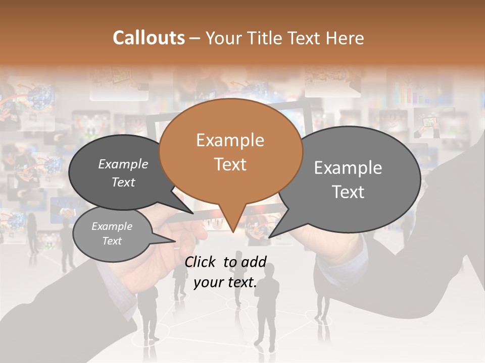 A Person Holding Up A Tablet With A Picture On It PowerPoint Template