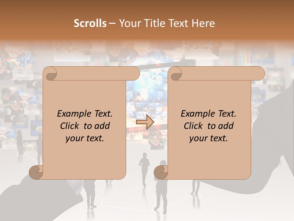 A Person Holding Up A Tablet With A Picture On It PowerPoint Template