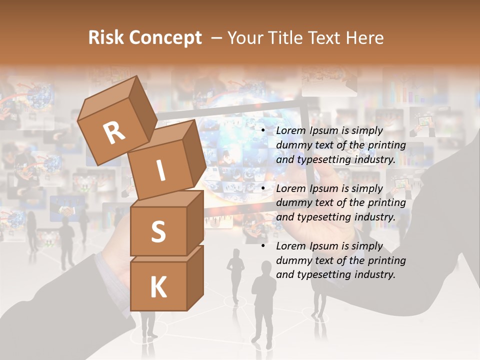 A Person Holding Up A Tablet With A Picture On It PowerPoint Template