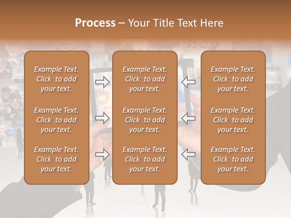 A Person Holding Up A Tablet With A Picture On It PowerPoint Template