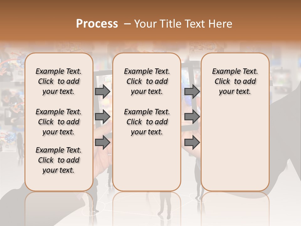 A Person Holding Up A Tablet With A Picture On It PowerPoint Template