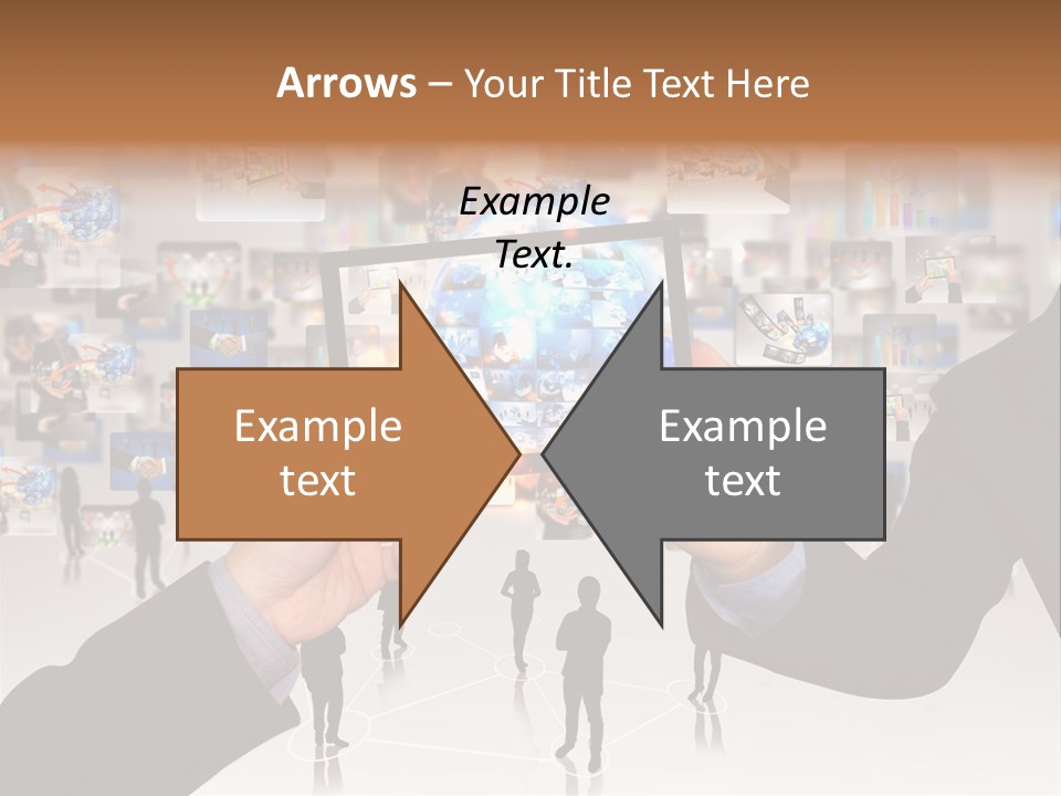 A Person Holding Up A Tablet With A Picture On It PowerPoint Template