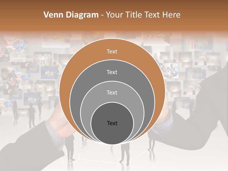 A Person Holding Up A Tablet With A Picture On It PowerPoint Template