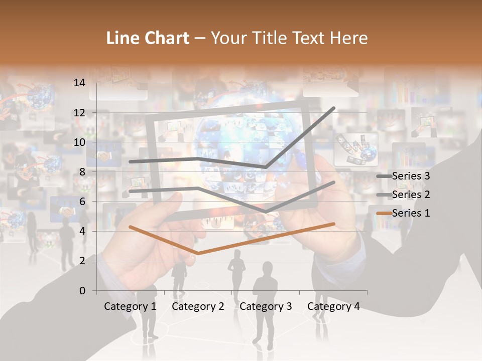 A Person Holding Up A Tablet With A Picture On It PowerPoint Template