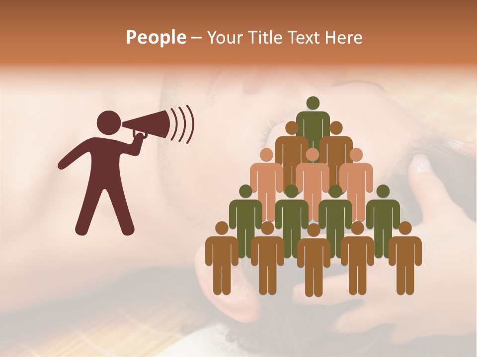 Teach Tribune Figure PowerPoint Template