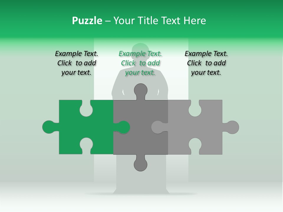 Teach Tribune Figure PowerPoint Template