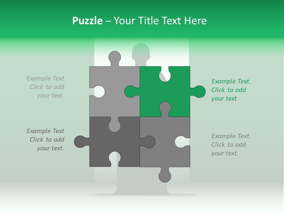 Teach Tribune Figure PowerPoint Template