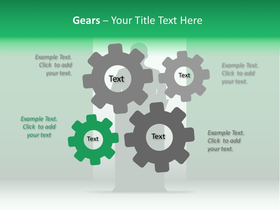 Teach Tribune Figure PowerPoint Template
