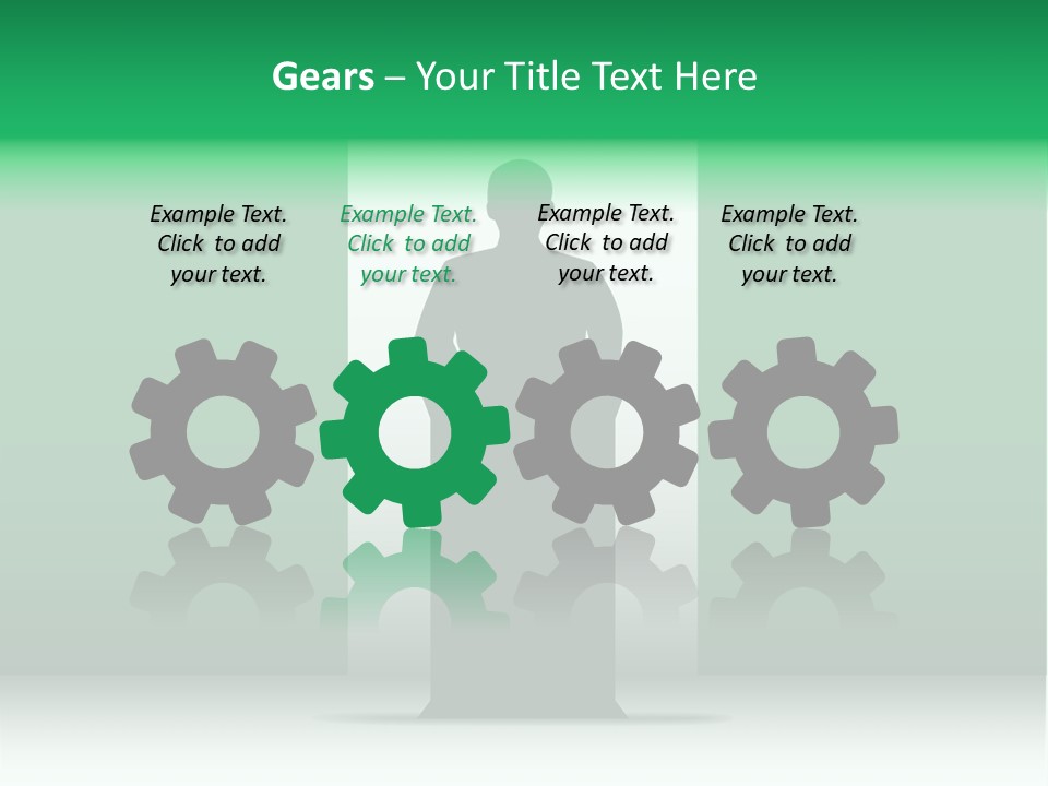 Teach Tribune Figure PowerPoint Template