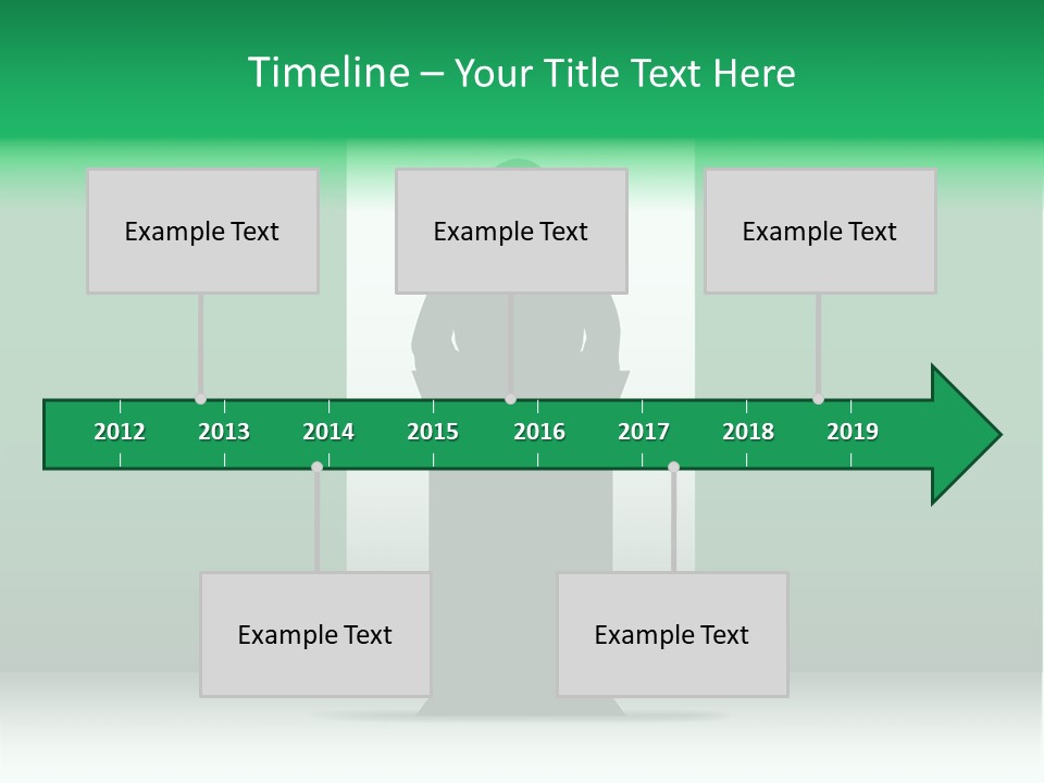 Teach Tribune Figure PowerPoint Template