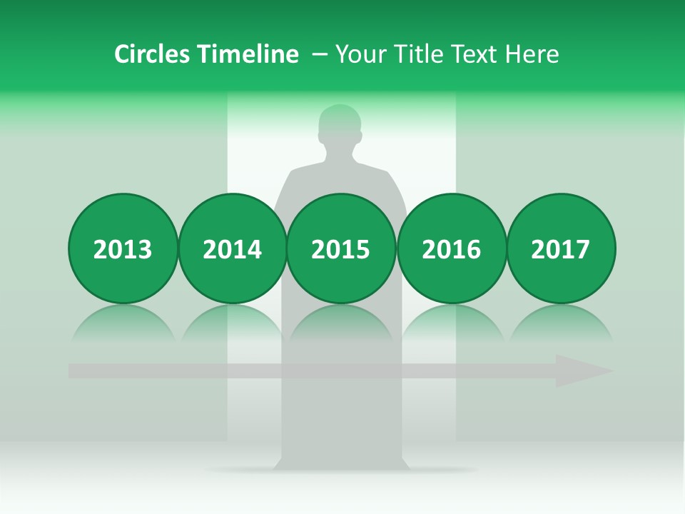 Teach Tribune Figure PowerPoint Template