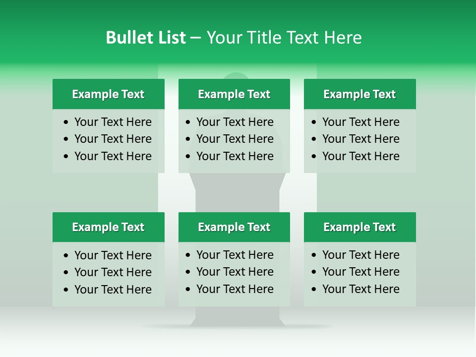 Teach Tribune Figure PowerPoint Template