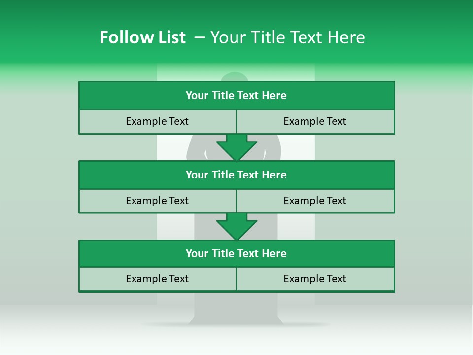 Teach Tribune Figure PowerPoint Template
