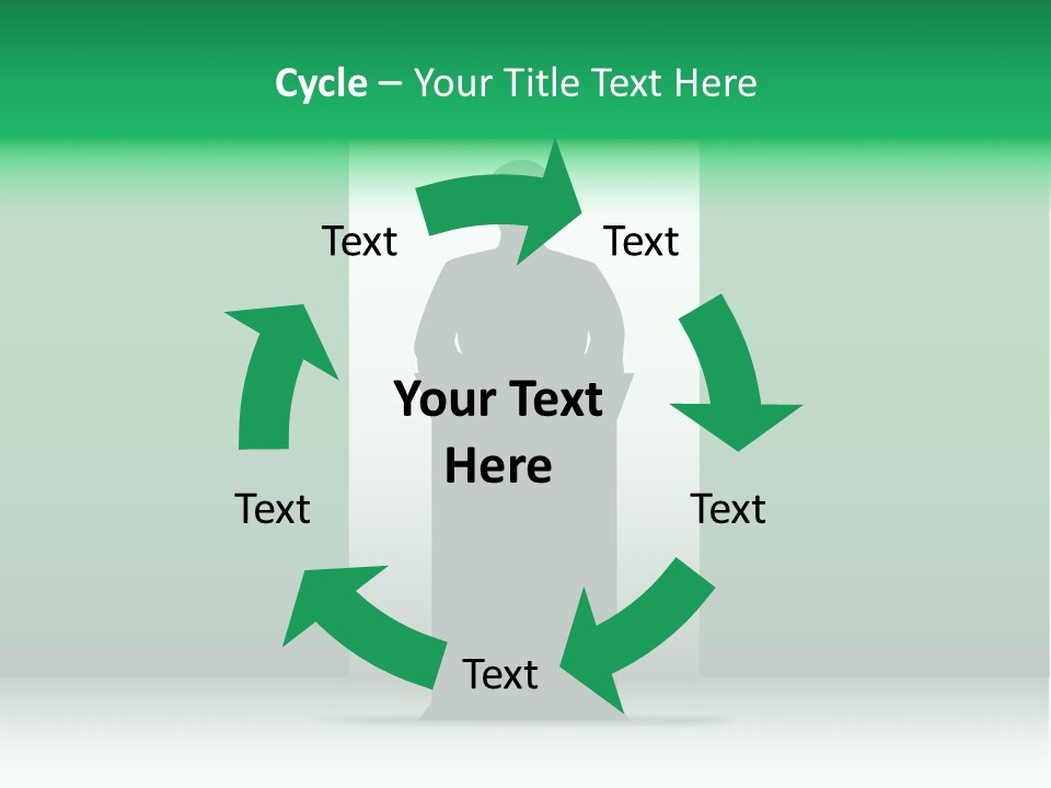 Teach Tribune Figure PowerPoint Template