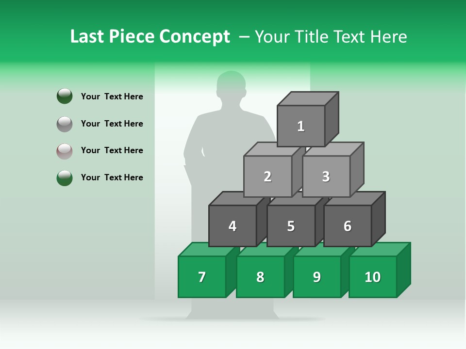 Teach Tribune Figure PowerPoint Template