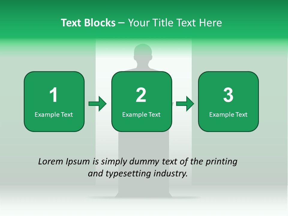 Teach Tribune Figure PowerPoint Template
