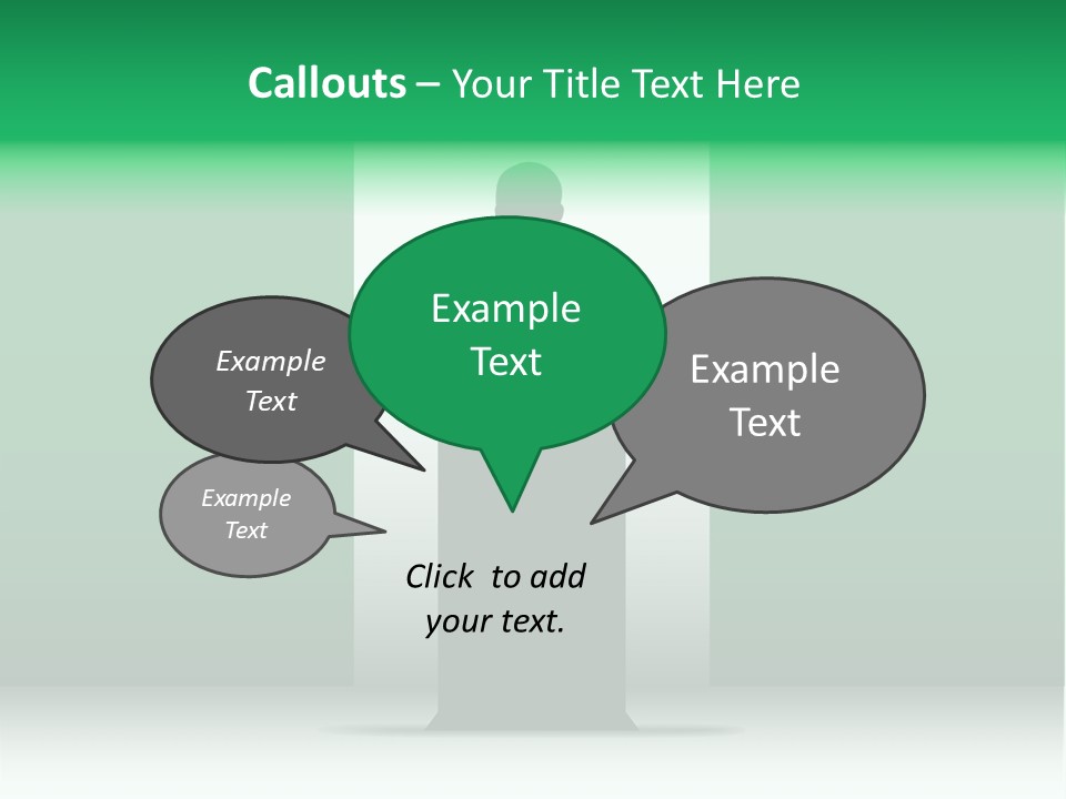 Teach Tribune Figure PowerPoint Template