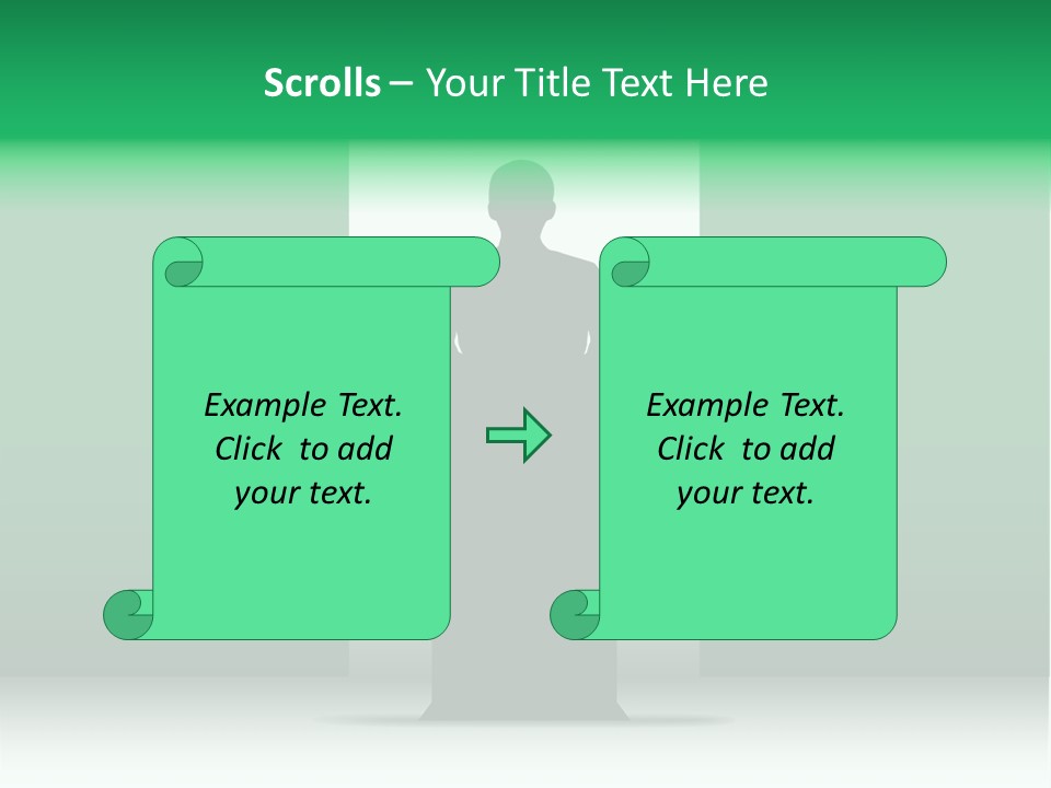 Teach Tribune Figure PowerPoint Template