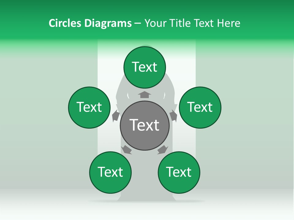 Teach Tribune Figure PowerPoint Template